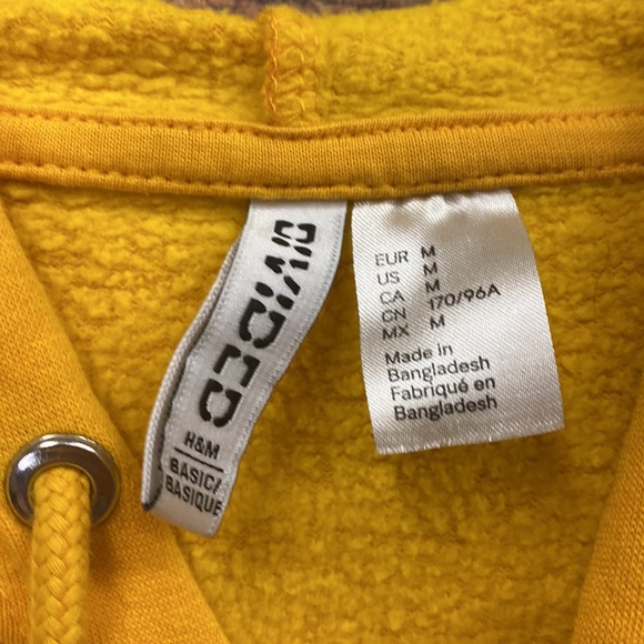 H&M Gold Cropped Hoodie - Picture 2 of 3